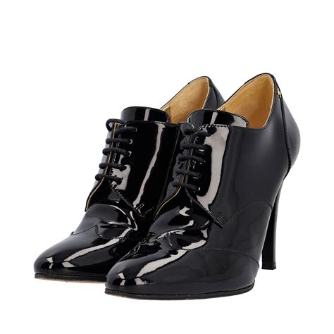 chanel patent lace up shoes|Lace.